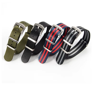 <span class=keywords><strong>Bracelet</strong></span> de <span class=keywords><strong>montre</strong></span> en nylon tissé rayé de luxe, robuste, 20 mm, 22 mm, 1,2 mm, en <span class=keywords><strong>tissu</strong></span> sergé, <span class=keywords><strong>bracelet</strong></span> de <span class=keywords><strong>montre</strong></span> en nylon, <span class=keywords><strong>bracelet</strong></span> de poignet tissé, 18 mm - Product Image 1