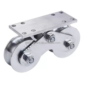 Ruedas Dobles de Acero Inoxidable 304 <span class=keywords><strong>para</strong></span> Puertas Pesadas - Product Image 2