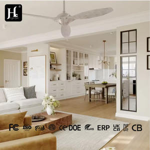 <b>Quiet</b> 52-Inch DC Ceiling <b>Fan</b> Remote Modern 3-Blade Iron Body Reversible Motor for Indoor/Outdoor Use <b>Bedroom</b> Living Room Patio - Product Image 5