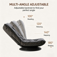 Fauteuil inclinable pivotant Moon, best-seller, pour adulte, idéal pour balcon, canapé de loisirs, chaise longue, mobilier de salon