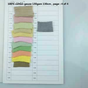 Trọng Lượng Nhẹ Bông Nhăn Hai Lớp Gạc Muslin Cát Rửa Sạch Vải Cho Boys' Áo Sơ Mi & Chăn Rắn Bìa - Product Image 6