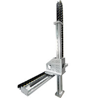 Módulo de mesa deslizante lineal de cremallera y piñón de 145 mm de ancho, robot CNC de 3 ejes con motor y rodamientos, de aluminio 6061 de alta resistencia, carga de 200 kg