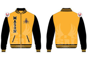 Veste de maçon maîtricien maçonnique sur mesure en satin |   Veste universitaire personnalisée avec logo brodé pour hommes, regalia maçonniques - Product Image 5
