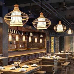 Lampes suspendues en rotin faites à la main modernes Luminaire de plafond en rotin <span class=keywords><strong>Lanterne</strong></span> suspendue en <span class=keywords><strong>bois</strong></span> Luminaire suspendu en bambou pour la décoration intérieure - Product Image 6