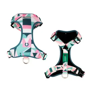 Reflective Waterproof Small Large No Pull Luxury Pet Vest Dog Harness and Leash Set