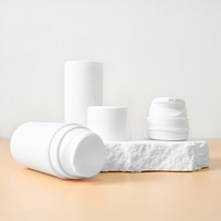 Botella de Plástico PP Vacía de 30ml 50ml 80ml 100ml 120ml 150ml con Bomba Airless para Loción o Crema, Redonda y Cilíndrica