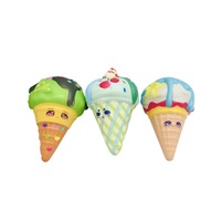 Jouet anti-stress populaire en forme de glace, simulation réaliste de nourriture, design mignon et doux, rebond lent, fabriqué au Guangdong
