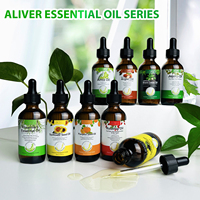 Untuk Aliver organik Jamaika hitam kastor minyak esensial produk perawatan rambut murni untuk wanita grosir minyak esensial oranye