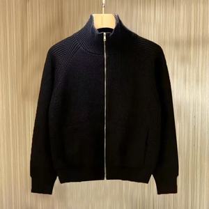 Suéter informal de medio <span class=keywords><strong>cuello</strong></span> <span class=keywords><strong>alto</strong></span> para <span class=keywords><strong>hombre</strong></span>, chaqueta para Otoño Invierno, cárdigan con cremallera y <span class=keywords><strong>cuello</strong></span> levantado, prendas de vestir exteriores tejidas a la moda - Product Image 6