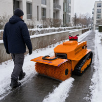Machine 2-en-1 à essence pour balayage de neige et tonte de gazon, équipement de nettoyage de neige et de coupe d'herbe pour l'extérieur, la cour et la route
