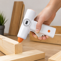 Pistolet à colle sans fil rechargeable numérique KINGVOS JQ9104 pour le collage de jouets en plastique, utilise des bâtons de colle de 7 mm