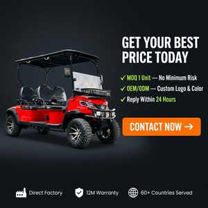 Scooter de golf électrique à 4 roues, tout-terrain, pour la chasse, ATV, voiturette de golf électrique à vendre - Product Image 6