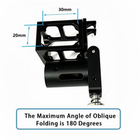 Bras de pliage rapide détachable en alliage d'aluminium usiné CNC personnalisé BOSS pour drone, tube en carbone 20MM, DIY multirotor 4/6/8 axes
