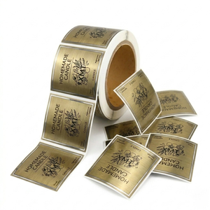 Zinc Alloy Die Casting Metal <b>Label</b> Custom Polished Gold Silver Nameplate with Adhesive for Luxury Apparel Bag & Leather Goods - Product Image 1