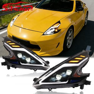 Ensemble de phares LED automatiques SINDAR, accessoires de phare modifiés pour <span class=keywords><strong>Nissan</strong></span> <span class=keywords><strong>370Z</strong></span> Fairlady Z Z34 2009-2021 09-21, nouveau style de lumière - Product Image 1