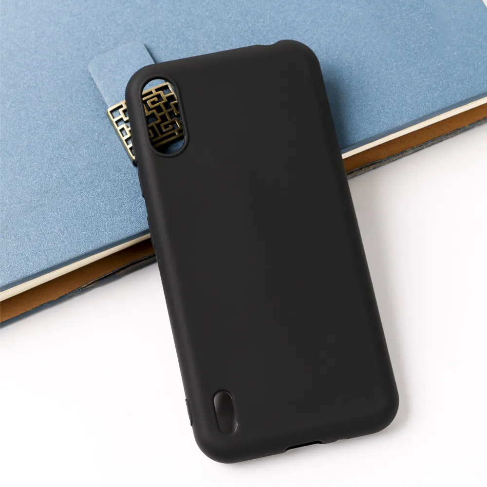 Black Matte Case Soft TPU Silicon Phone Cover For Vodafone Smart E11