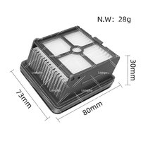 Accessoires de rechange pièces rouleau brosse filtre HEPA adapté pour Dreame H12 / H12 MAX / H11 Core aspirateur