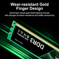 Mémoire vive haute performance KIMTANK DDR3 2 Go 4 Go 8 Go 1600 MHz 1333 MHz pour ordinateur de bureau et jeux