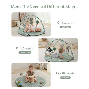 Développement <span class=keywords><strong>de</strong></span> la <span class=keywords><strong>motricité</strong></span> <span class=keywords><strong>Tapis</strong></span> d'activité pour bébé <span class=keywords><strong>Tapis</strong></span> rembourré pour le ventre avec 6 jouets détachables <span class=keywords><strong>Tapis</strong></span> <span class=keywords><strong>de</strong></span> gymnastique pour bébé - Product Image 4