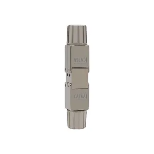 Cat6A Extender Junction Adapter RJ45 Full Shielded Toolless LAN Cable Extension Connector Connector Accessories