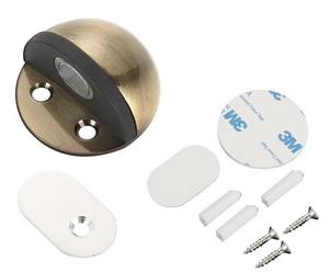 Adhésif moderne en acier inoxydable caoutchouc noir mat laiton cuivre or AB pare-chocs facile à installer magnétique intérieur <span class=keywords><strong>porte</strong></span> butée hôtels - Product Image 4