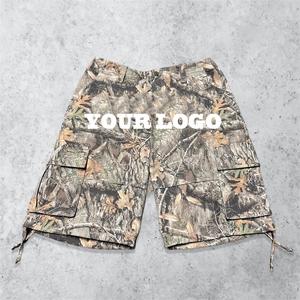 OEM Summer Casual Streetwear Custom Baggy 6 Pocket <b>Men</b> <b>Camo</b> Tree Print Cargo <b>Shorts</b> <b>for</b> <b>Men</b> - Product Image 2