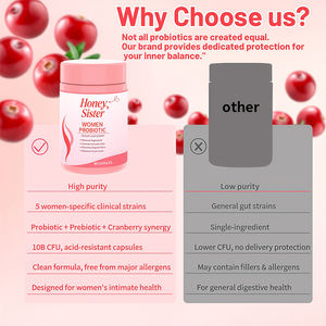 Özel etiket kızılcık probiyotikler kapsül kadınlar için yoni probiyotik çıkar - Product Image 4