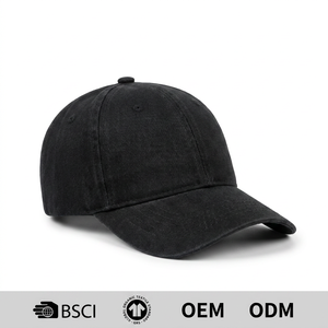 Gorra de Béisbol Unisex de Alta Gama con Logotipo Personalizado Bordado OEM, 6 Paneles, Sarga de Algodón Puro, Cierre de Hebilla Metálica, para Uso Comercial - Product Image 1