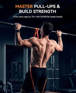 Long Natural Latex <b>Pull</b> up Resistance Bands Power Bands - Product Image 3