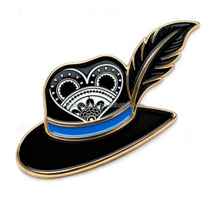 Imán de nevera de <span class=keywords><strong>esmalte</strong></span> con diseño de hombre delantero de la Tierra Alta polaca, imán de nevera personalizado de bailarín folclórico bávaro, recuerdo metálico al por mayor - Product Image 2