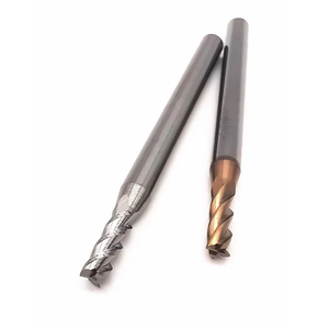 Dao phay đầu cứng toàn phần OEM, khuyến mãi nóng, góc nghiêng 56 độ, 2 cạnh, dụng cụ CNC, đáy phẳng, phủ nano, HRC56 - Product Image 4