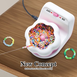 เครื่องปั่นลูกปัดพลาสติกไฟฟ้าแบบใช้พอร์ต USB อัตโนมัติ สำหรับร้อยลูกปัดเม็ดเล็ก ทำเครื่องประดับแฮนด์เมด สร้อยข้อมือ สร้อยคอ งานฝีมือ - Product Image 4