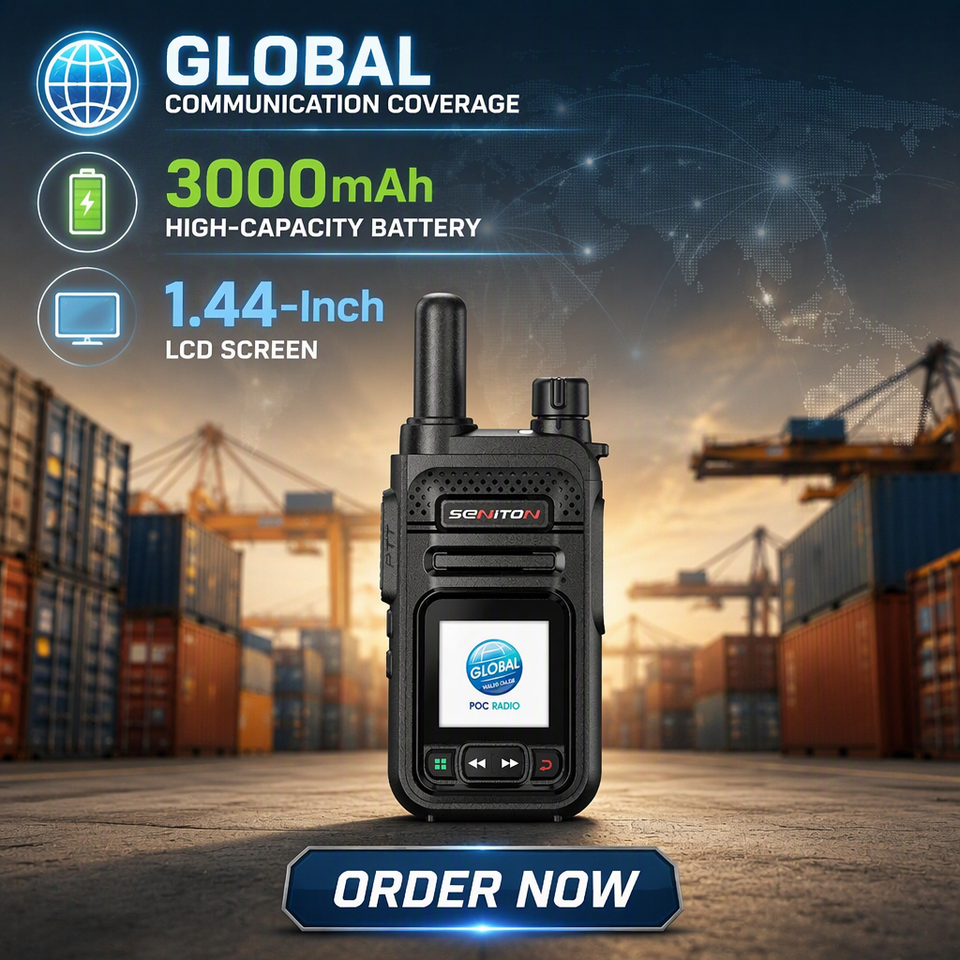 4G POC Two Way Radios Handheld High-Capacity Walkie Talkie Global GPS ...