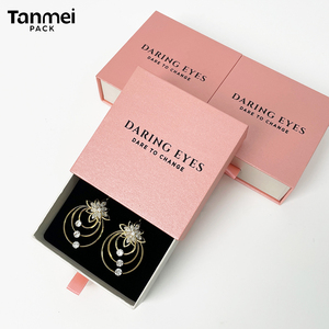 Custom Logo Jewelry Packaging <b>Box</b> Paper Drawer <b>Gift</b> <b>Box</b> for Ring <b>Earring</b> Bracelet Pendant Necklace Luxury <b>Box</b> - Product Image 3