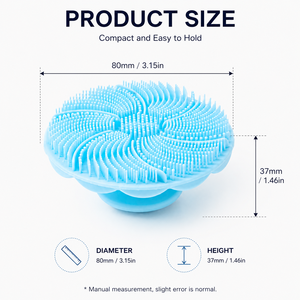 Soft Exfoliating Facial Cleansing Face Scrubber Deep <b>Pore</b> Cleaning Manual Massage Brush Food Grade Silicone Custom Color - Product Image 2