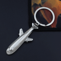 Promotion de gros Porte-clés souvenir 3D métal avec logo personnalisé Mini avion Porte-clés avion Llavero Porte-clés avion