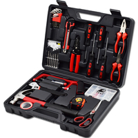 KAFUWELL H1036A 34 pièces boîte en plastique professionnelle de stockage usage domestique entretien ménager général kit d'outils à main ensemble d'outils à main