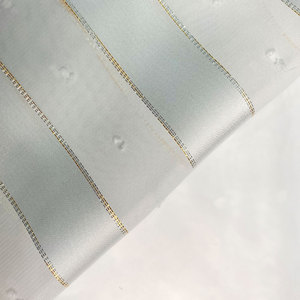 Thu Hoạch 100% Polyester Voan Lurex Và Clip Dot Satin Lớn Sọc Rắn Vải Satin Sọc Vải - Product Image 1