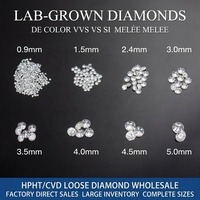 Diamante de Corte Brillante Redondo Cultivado en Laboratorio de 0.33Ct, Color D, Certificado IGI, Claridad VS1, Corte Excelente, Marca ZHIMEI, para Joyería