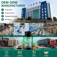 Capsules de Sea Moss, Huile de Nigelle, Ashwagandha et Gingembre – Soutien Quotidien au Bien-être et au Système Immunitaire – Marque Privée OEM ODM Vente en Gros