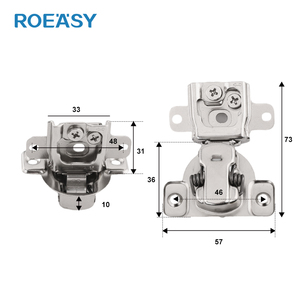 ROEASY <span class=keywords><strong>Charnière</strong></span> d'armoire hydraulique à bras court de type américain 3D Ouverture vers l'intérieur <span class=keywords><strong>Charnière</strong></span> de <span class=keywords><strong>porte</strong></span> <span class=keywords><strong>invisible</strong></span> pour garde-robe Walk-In Closets - Product Image 3