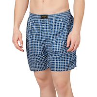 UOKIN Vente en Gros Usine Boxer Homme Grandes Tailles à Carreaux Décontracté 100% Polyester Respirant Ample à Jambes Larges