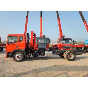 Camion grue à plateau pliable Dongfeng D9, 8 tonnes, grue à flèche hydraulique pliable, véhicule de transport multifonctionnel - Product Image 3