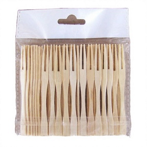 Tenedores de Bambú Naturales para Ensalada, Mini Tenedores para Fruta, de Alta Calidad, Sostenibles, para Camping, Pulidos a Mano, Modernos, Desechables, Reciclables y Degradables - Product Image 2