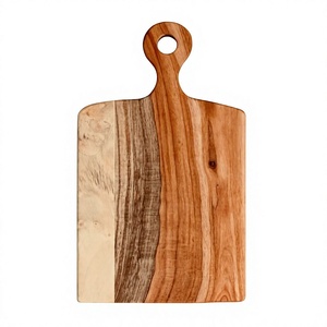 Planche à découper de luxe en bois, résistante au four, pour les fêtes - Idéale pour couper légumes, fruits, viande, poisson, pain, pizza, servir des charcuteries - Product Image 1