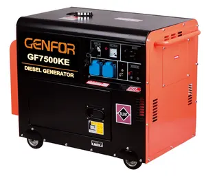 7KW Standby Power Super soundproof Diesel Generators Key start generator Brush easy ATS Generator