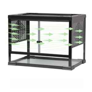 Kertenkeleler, Boynuzlu Kurbağalar, Örümcekler, Gecko'lar ve Yağmur Ormanı Temalı Akvaryumlar için Sürüngen Teraryumu, PVC Sürüngen Muhafazası - Product Image 6