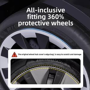 Para 2021-2024 Modelo Y 20 "Cubiertas de rueda-Tapas de cubo de cobertura completa con protección antiarañazos (Juego de 4) - Product Image 5