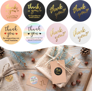 สติกเกอร์โลโก้กันน้ำคุณภาพสูง พิมพ์ UV ขนาด 1 นิ้ว จำนวน 3000 ชิ้น 6 ม้วน สำหรับซองจดหมาย ถุง และบรรจุภัณฑ์ เป็นมิตรกับสิ่งแวดล้อม - Product Image 3