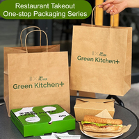 Caja de Papel para Alimentos, Autoarmable, para Llevar, con Logotipo Personalizado Impreso, Desechable y Ecológica